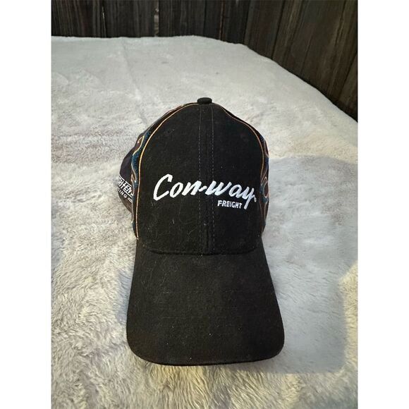 Vintage Roush Fenway Racing #6 Colin Braun Black Hat with Flames - Picture 5 of 5